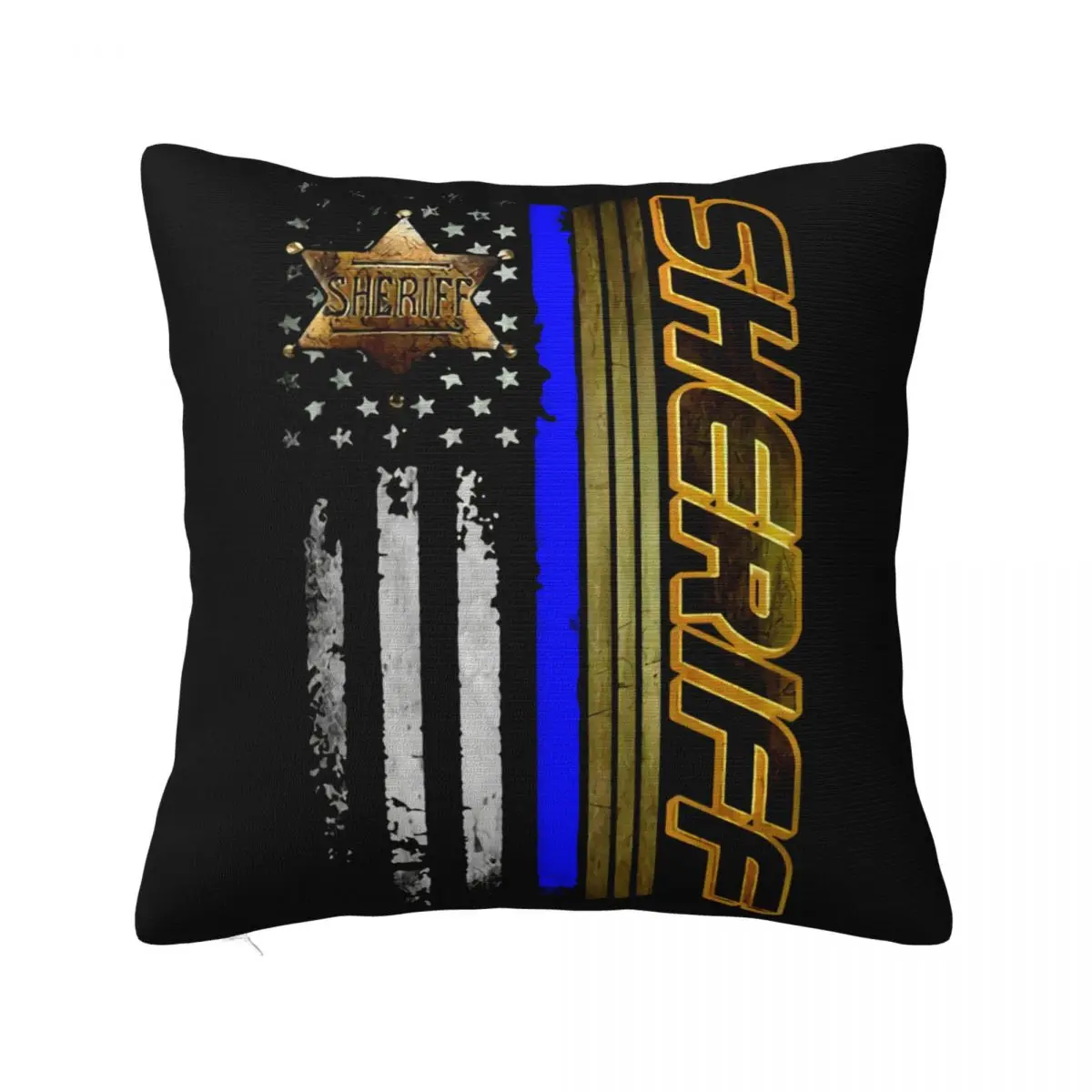 Cool Sheriff Flag Preshrunk Cotton Women Men Female Unisex Text Middle Aged Best Selling Top Pillow Case