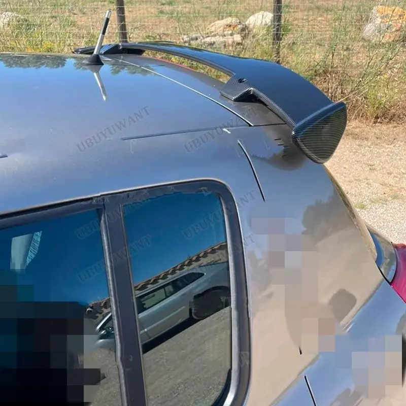 Rear Roof Wing Lip Spoiler For Renault Clio 3 rs sport 2006 - 2012 ABS Plastic Glossy Black CLIO Top Wing