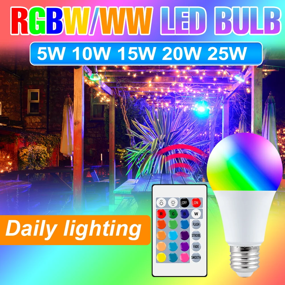 25W Rgb Led Bulb 16…