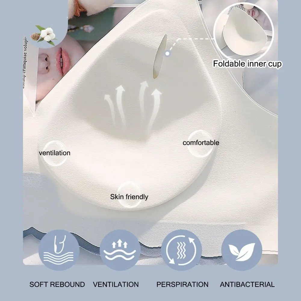 ملابس داخلية جديدة رفيعة للغاية بدون خياطة بدون حلقة فولاذية حمالة صدر رفيعة قابلة للتنفس مريحة تجمع الظهر سترة فتاة