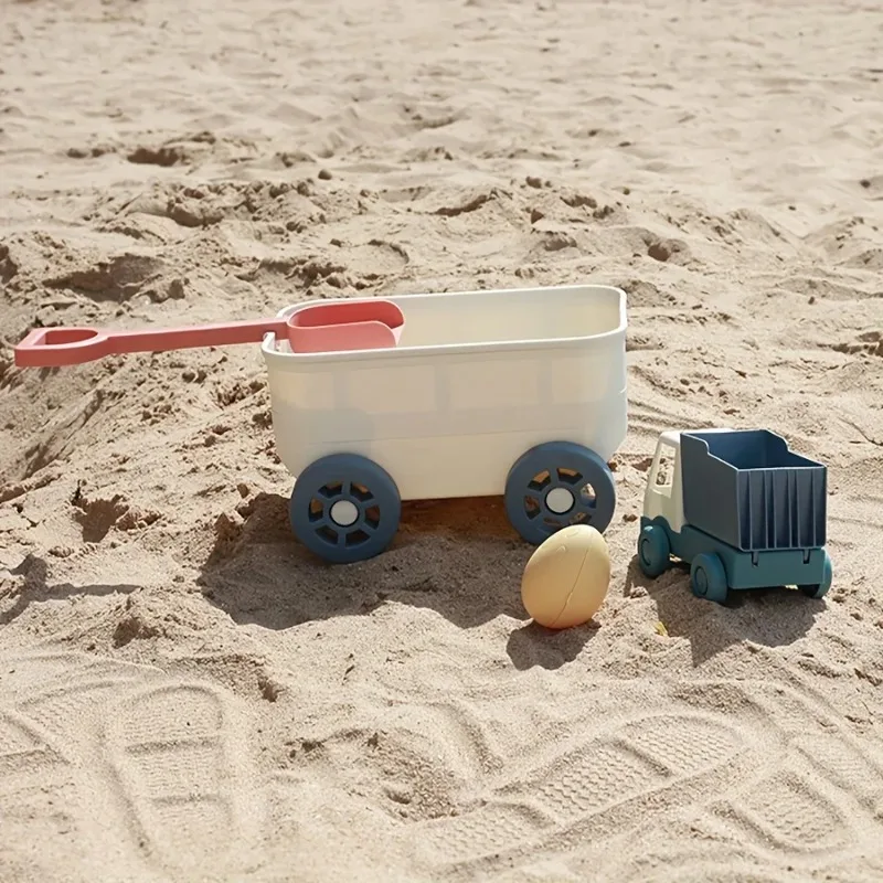 Beach Toys Sand Toys for Kids with Truck Car Sand Shovel Rake Sandbox Toys for Toddlers Kids Boys Cooking Pretend Play Kitchen