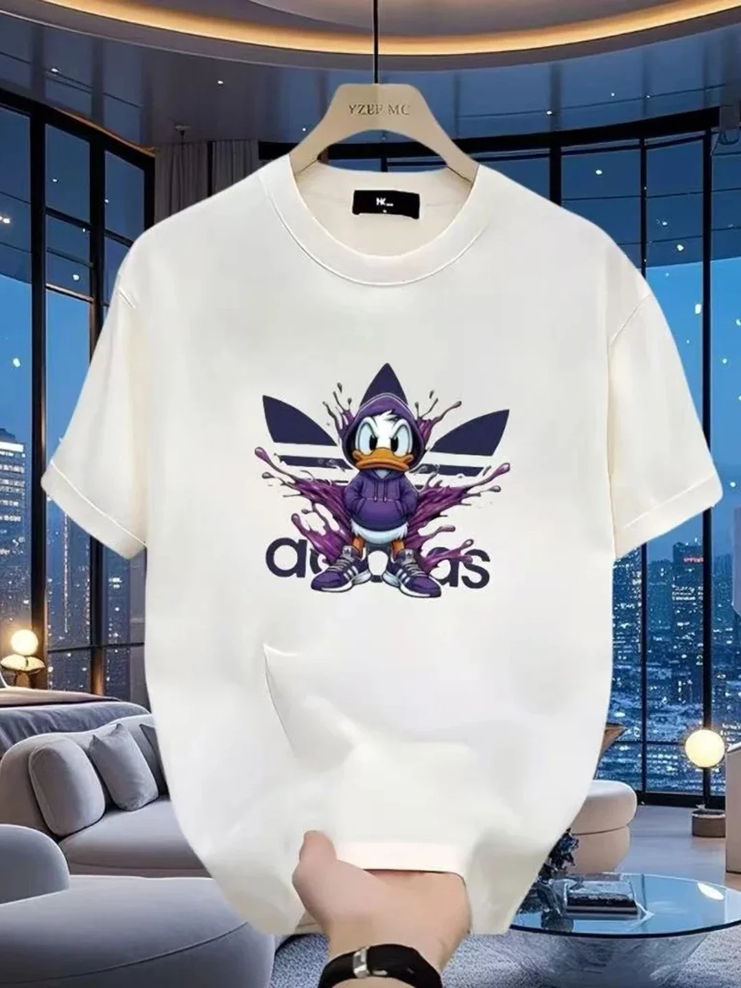 

Unisex pure cotton summer round neck printed short-sleeved T-shirt fashionable sporty basic men's T-shirt shirts harajukugraphic