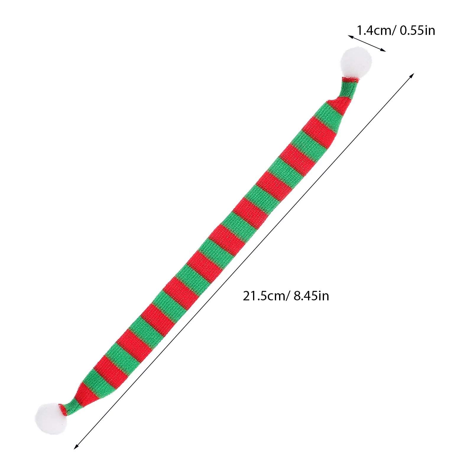8 قطعة وشاح عيد الميلاد الصغير لينة متماسكة وشاح الزخرفية لزجاجة النبيذ عطلة حفلة لصالح حفلة ثلج صغير الحسنات #3