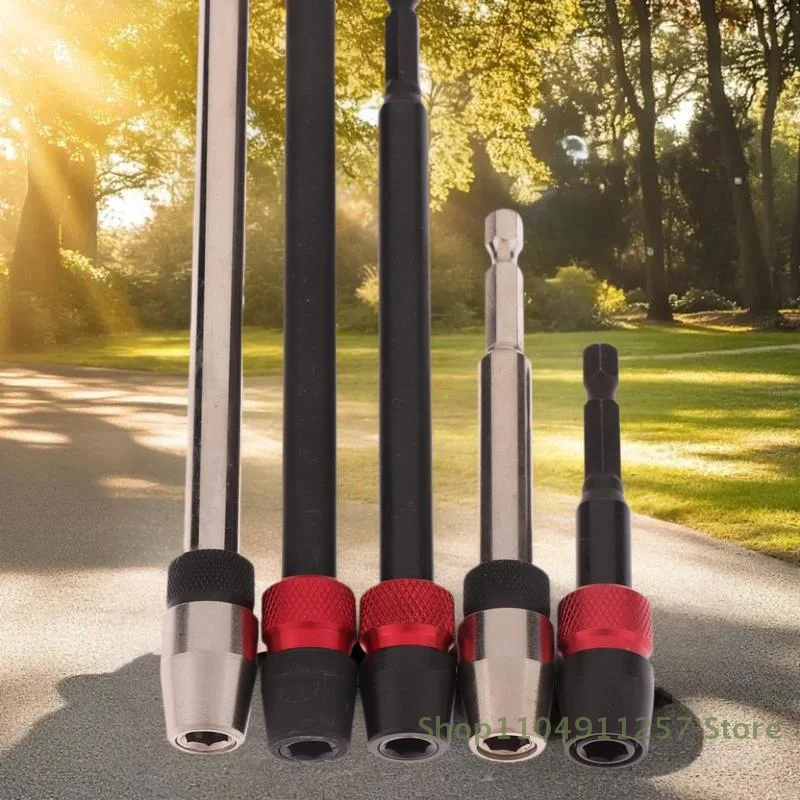 75/100/150/300MM 1/4 Inci Hex Rilis Cepat Obeng Listrik Ekstensi Bit Pemegang Perkakas Tangan