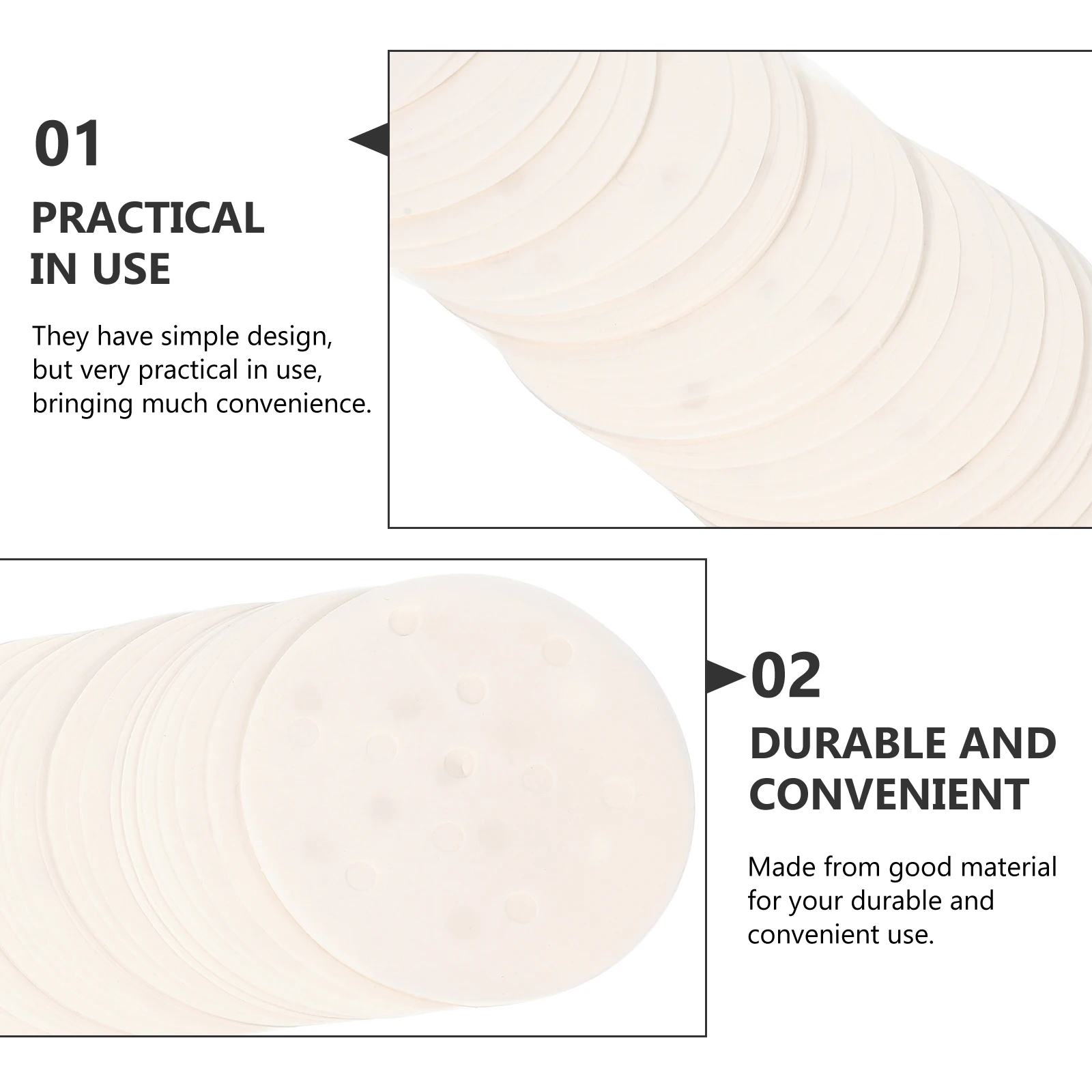 

400Pcs Steamer Liner Paper Non-Stick Anti-Skid Kitchen Steamer Paper Pads for Healthy Cooking Dumplings Buns Vegetables