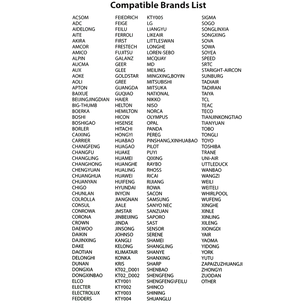 K-1010E 1000 في 1 جهاز تحكم عن بعد عالمي A/C لمستشعر AUX York Tadiran Akira Teco Teac جهاز تحكم مكيف الهواء شاشة LCD