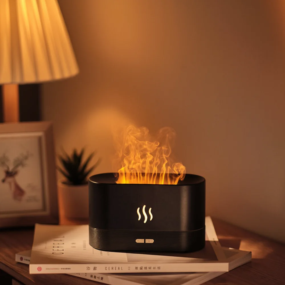 Elegant Flame Aroma Diffuser For Kalaixing Humidifier Essential Oil Machine Mist Maker Colorful Light Office Desktop