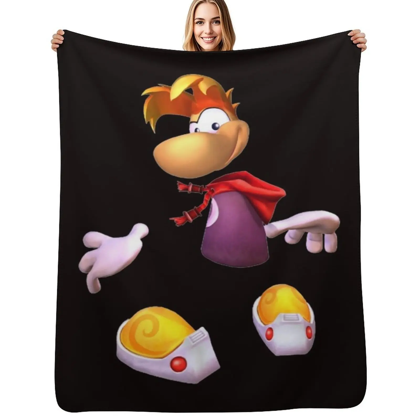 

Rayman Throw Blanket Summer Beddings valentine gift ideas Bed covers Designers Blankets