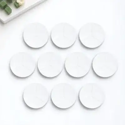 

10Pcs Bacteria Culture Petri Dish Transparent Plastic Lab Three Compartments Stable Observation Scientific Experiment Tool
