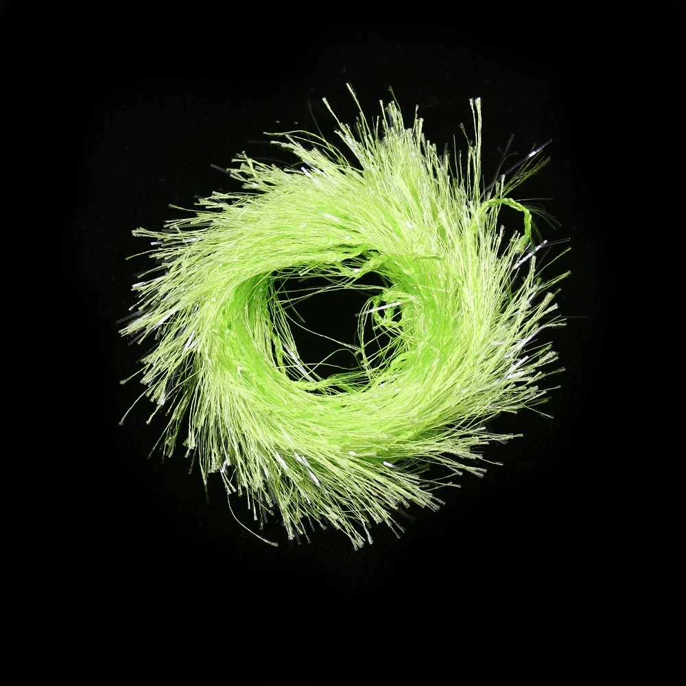 2M/Packung Predator Hackle Single-Sided Chenille Predator Hackle Fliegenbindematerial für Streamer-Körper Forelle Pike Muskie Predator – Detail 5