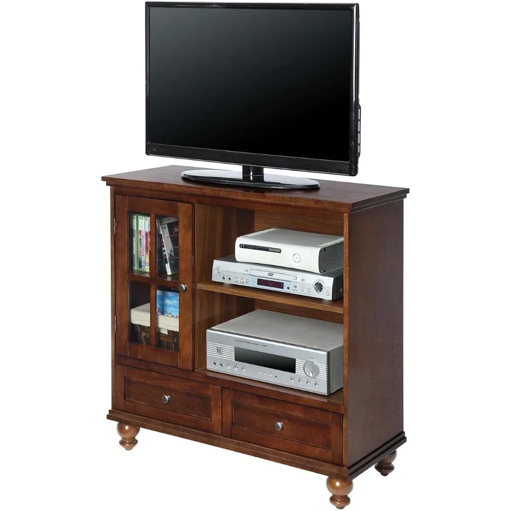 Stan TV Highboy Tahoe, Walnut gelap