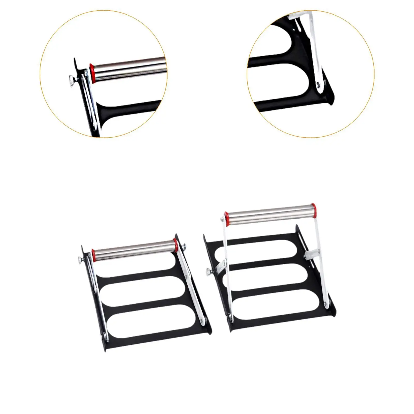 2Pcs Unloading Brackets Material Holders Wear Resistant Sturdy Foldable Portable