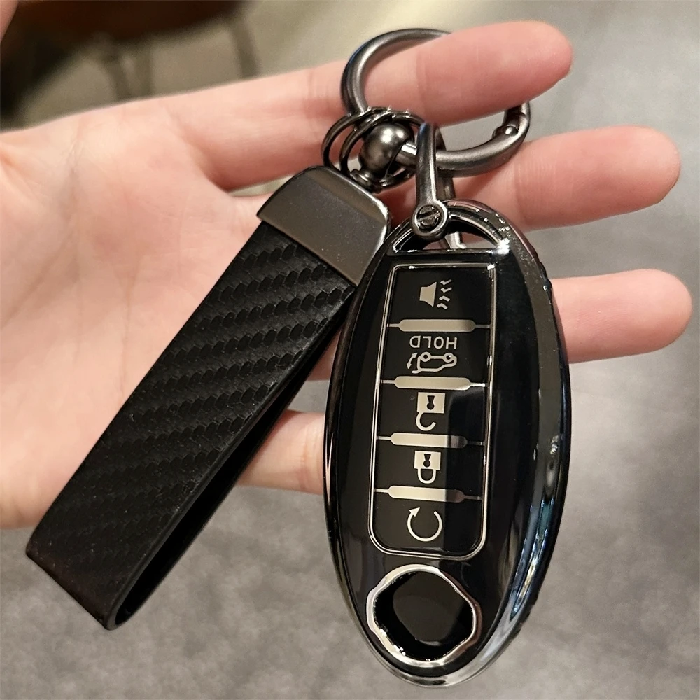 Funda para mando a distancia para llaves de coche Nissan, accesorios para llavero para Altima Sentra Rogue Pathfinder Murano Armada Maxima Versa