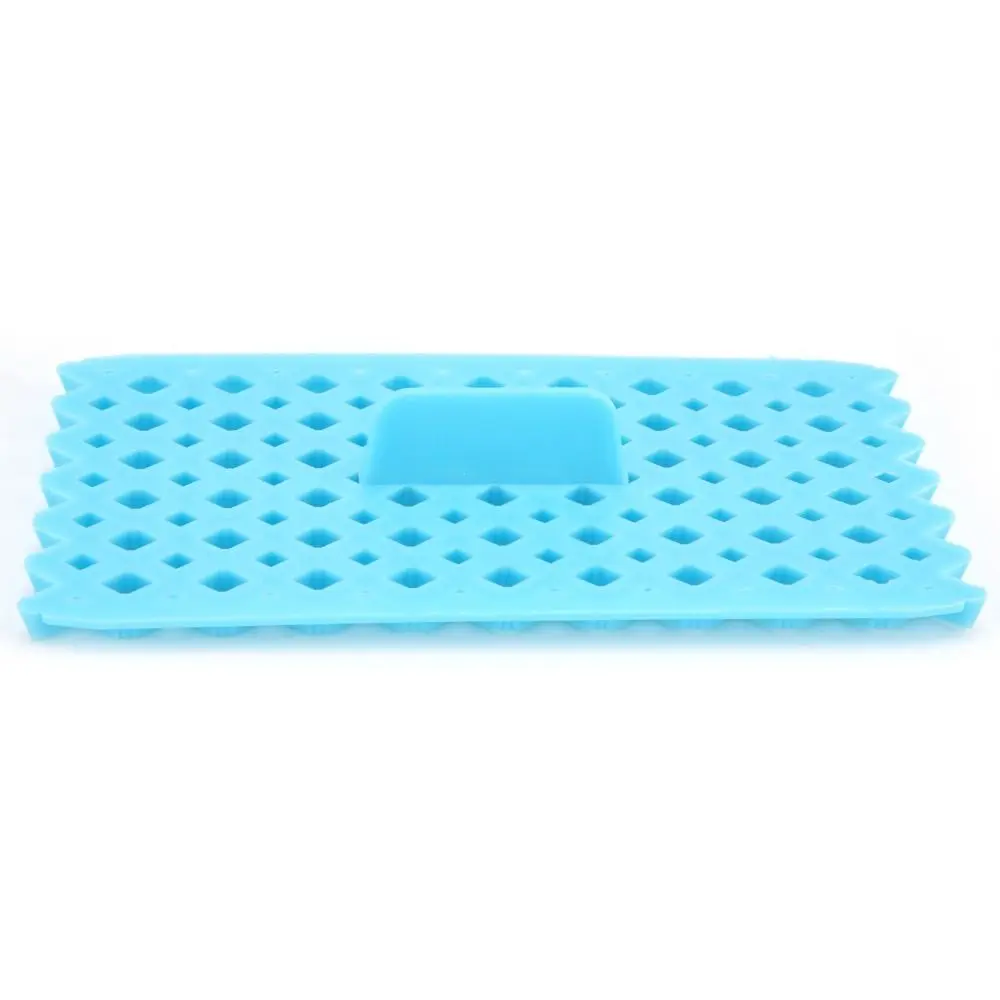 Multifunctional PP Embossing Mold Hollowed-out Flower Cake Cutter Mold Blue Gum Paste Mold Bakery