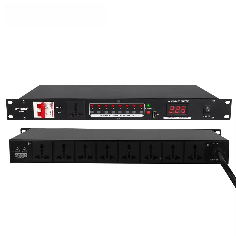 S-208 Power Switch 8-Way Switch Sequence Controller Stage Conference Audio Controller