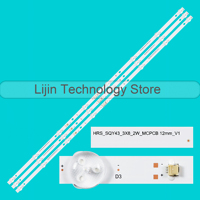 LED strip For RTU4300 RTU4300-E 43LE51012D SH-39B/4365 HV430QUB-N1B JL.D43081330-031BS-M_V01 HRS_SQY43_3X8_2W_MCPCB 12mm_V1