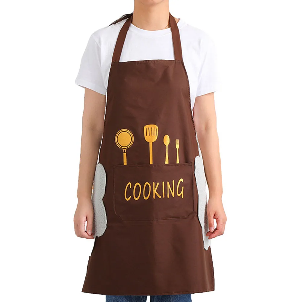 Hand-wiping Kitchen Household Cooking Apron Oil-proof Waterproof Men Women Adult Waist Fashion Coffee Overalls Wipe Hand Apron