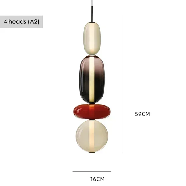 Nordic Gekleurde Snoep Hanglampen Koffiewinkels Restaurants Kunst Glazen Hanglampen Decoratieve Bar Verlichtingsarmaturen