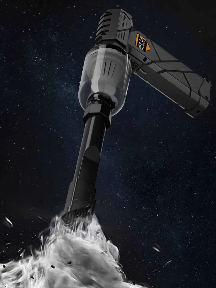 พัดลมเทอร์โบเจ็ท 10000mAh ปรับความเร็วได้ 4 ระดับ พัดลมเทอร์โบเจ็ทแรงดันสูง 300000 รอบต่อนาที พัดลมเป่าลมแรง 60 เมตร/วินาที พัดลมเทอร์โบไร้แปรงถ่าน กำจัดฝุ่น