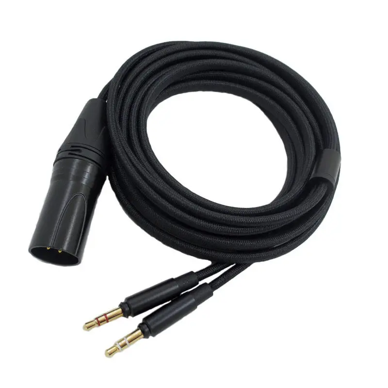 Dual 3.5mm Balanced Earphone Upgrade Cable, XLR Balanced Audio Cord for Baiya T1 (2nd/3rd Gen) T5 Amiro Headphones