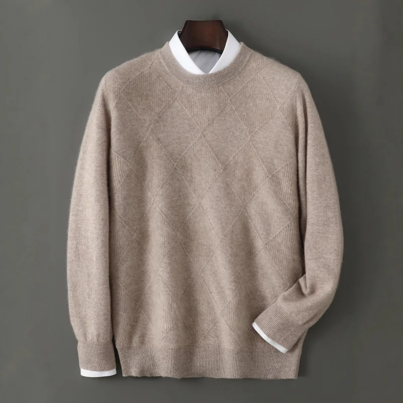 

New Autumn Winter Thickened Warm Loose Plus Size Wool Sweater Layering And Outerwear, Age-Reducing Knitted Sweater, Korean S