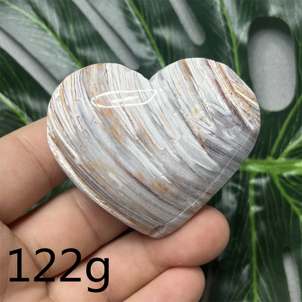 Mexican Natural Rock Multi-layer Agate Heart-shaped Geode Crystal Home Garden Decoration Spiritual Crystal With Gemstone Healing
