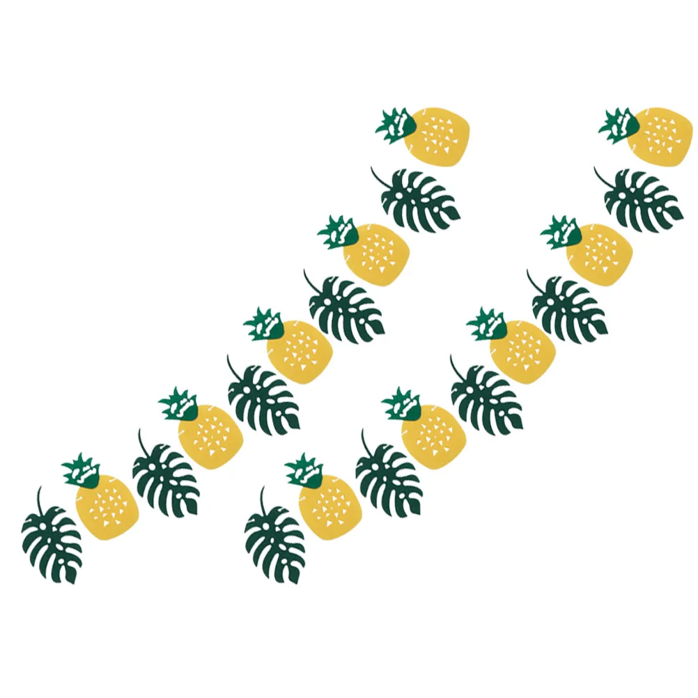 

2 set Pineapple Leaf Garland For Hawaiian Tropical Party Decorations Jungle Birthday Wedding Beach Event Supplies