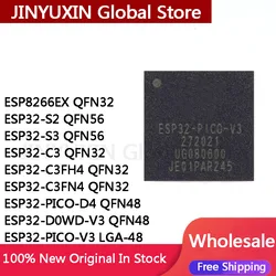 2Pcs ESP8266EX ESP32-C3 ESP32-C3FH4 ESP32-C3FN4 QFN32 ESP32 S2 S3 QFN56 ESP32-PICO-D4 ESP32-D0WD-V3 QFN48 ESP32-PICO-V3 LGA-48
