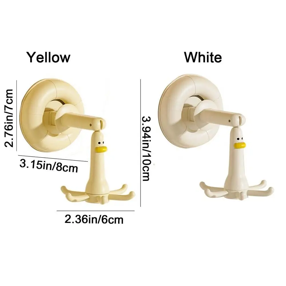 2Pcs Plastic Suction Cup 360° Rotating Hook Wall Mounted Traceless Six Claw Hook Save Space Punch-free Kitchen Utensil Holder