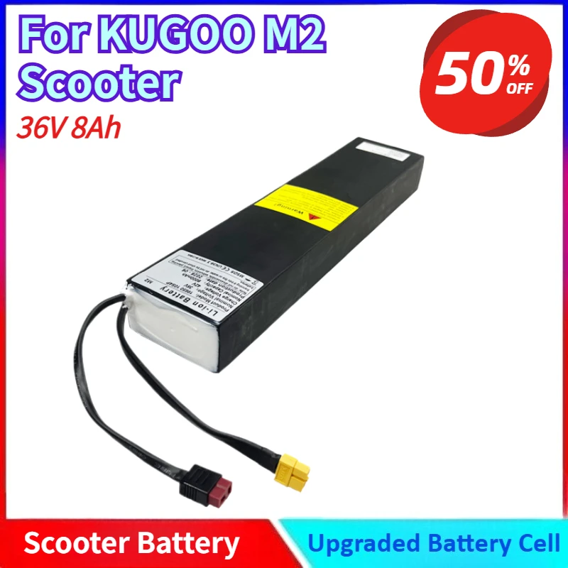 

New 36V 8Ah High-quality Lithium 18650 Battery Pack for Electric Bikes and Scooters for KUGOO M2 Scooter Replacement Battery