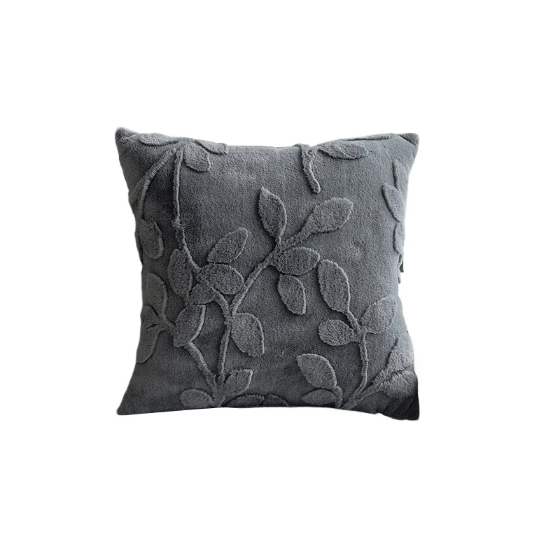 

Sofa Decor 45x45cm Throw Pillow Cover Leaves Luxury Cushion Cover Dacron Rectangular Pillow Shell Living Room S116