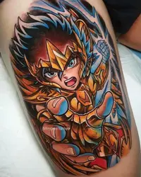 Big Size Anime tatuaggi temporanei Cartoon Girl Transfer Tattoo Arm Hand Body Art impermeabile falso Tatoo Sticker per donna uomo