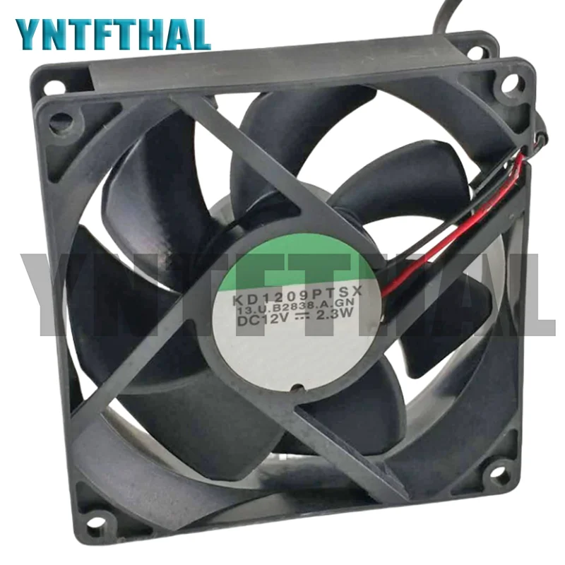 Ventilador de refrigeração KD1209PTSX, 12V, 2.3W, B2838.A. GN, Novo