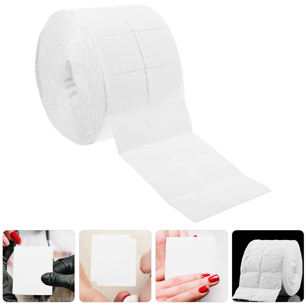 2 Rotoli di Salviette Monouso per Unghie, Carta Lavabile per Cura delle Unghie, Salviette Senza Pelucchi per Rimozione Smalto Gel, Uso in Movimento