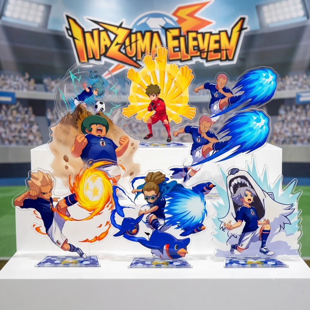 IE Inazuma Eleven Tenma Fubuki Midorikawa Tobitaka Keychain Acrylic Stand Soccer Anime Figure Model Display Ornament Fan Gift