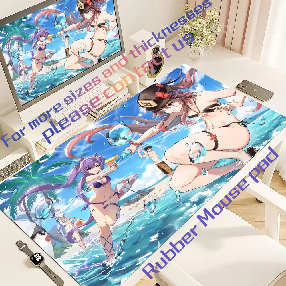 

Kawaii Purple art Cute Stuff запирающий коврик для мыши Сексуальные игровые коврики Genshin Impact Bikini Коврик для мыши Нескользящие настольные коврики с резиновым краем