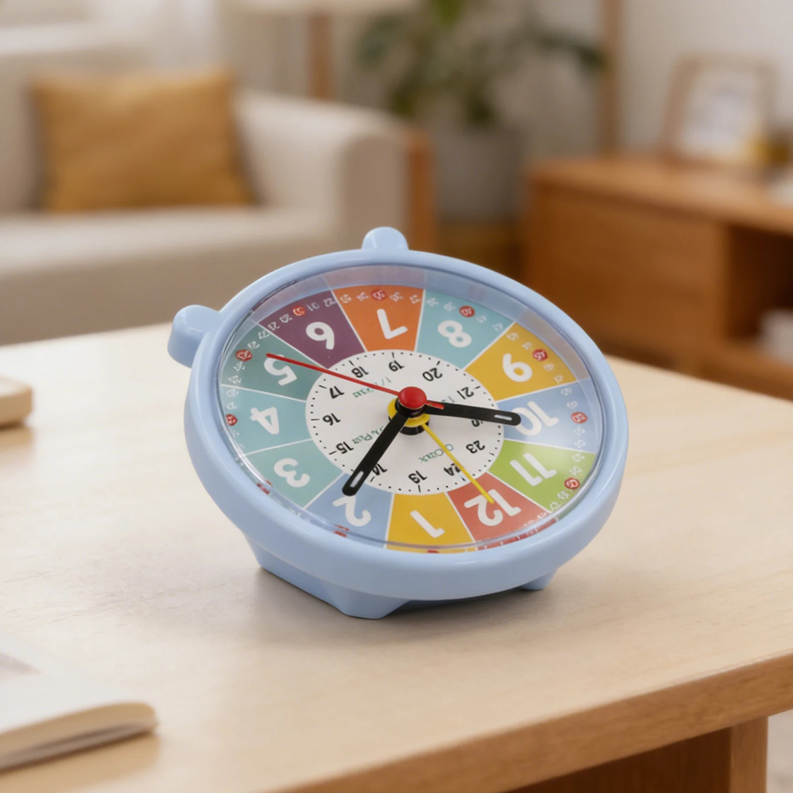 Colorful Educational Clock Kid's Classroom Clock Analog And Digital Time Learning Battery Operated Child-Friendly Design