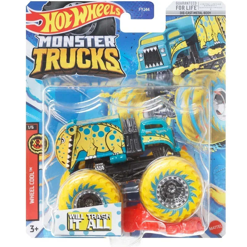 Hot Wheels-coche Monster Trucks Original para niños, juguetes fundidos a presión, Big Foot Voiture, Back To Future Dodge Charger, Batman, 1/64