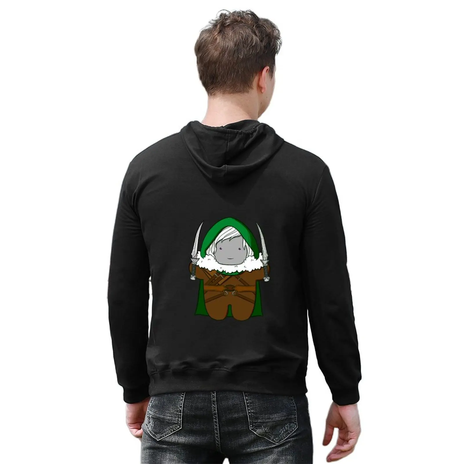 The Nice Drow Hoodie الخريف أنيمي الملابس الخريف منتجات جديدة جرافيك تي شيرت الرجال مصمم هوديس