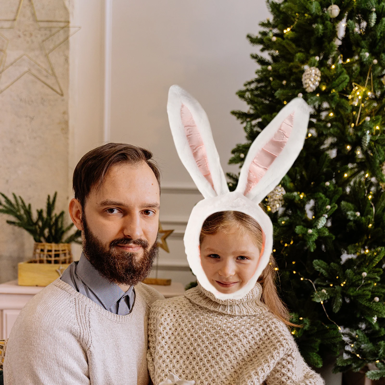 Weiches, bequemes Hasenkopf-Kostüm für Ostern, Feier, Partygeschenke, Geschenkidee, Foto-Requisite, Urlaubskostüm, Spaß