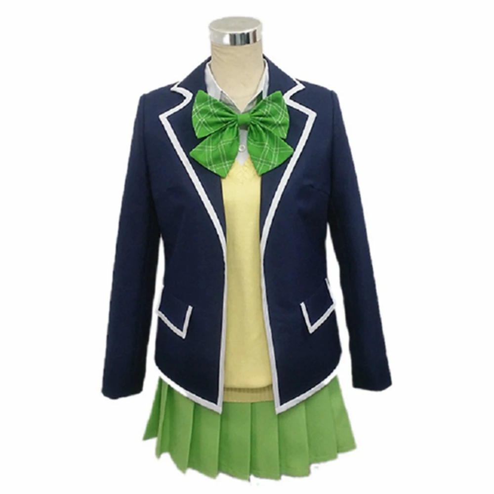 Unisex Anime Cos Nakano Yotsuba Cosplay Costume Uniform Custom Size