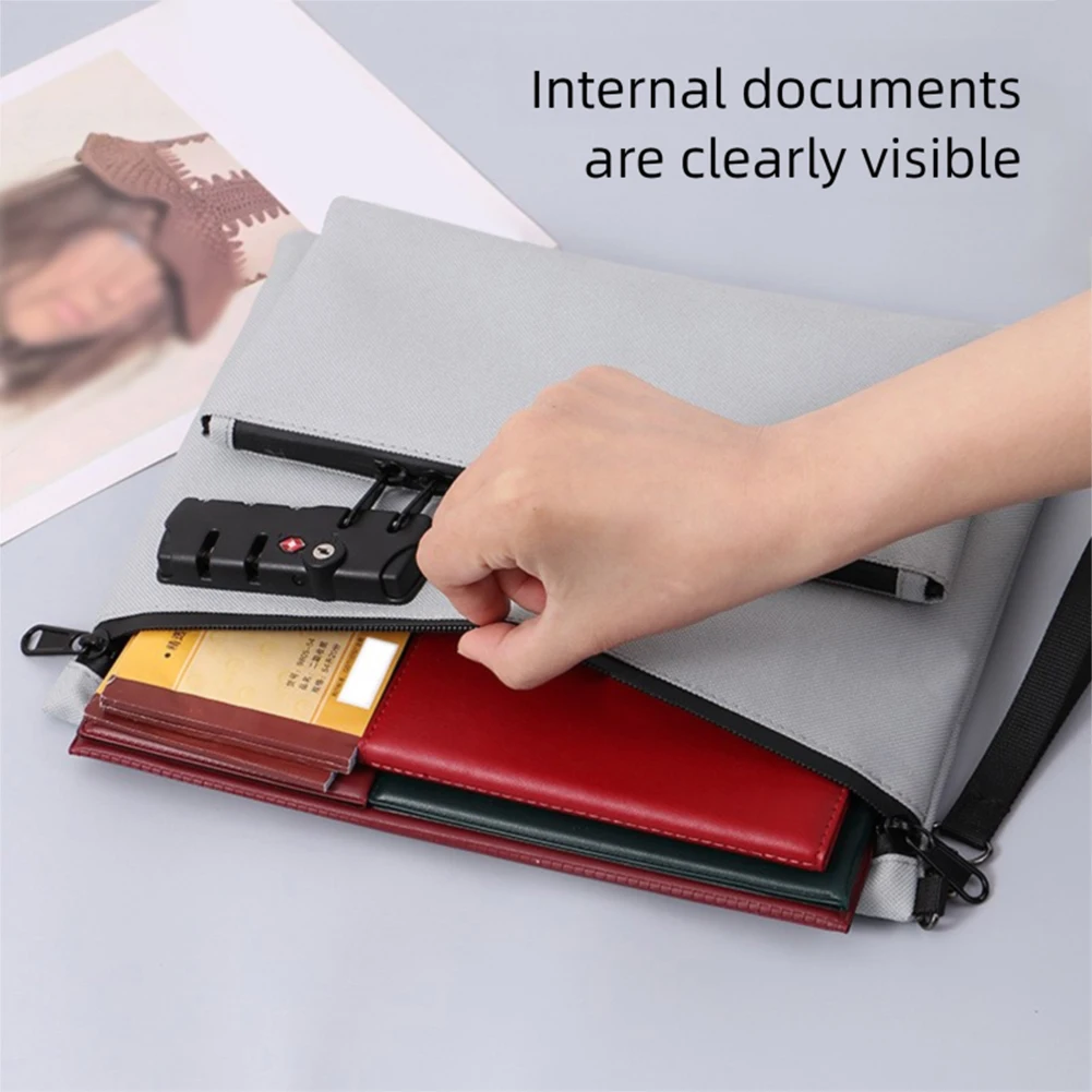 Men's Wallet with Combination Lock Men Coin Purse Travel Male Card Holder Wallets Zipper Money Coin Bag Certificates Organiser