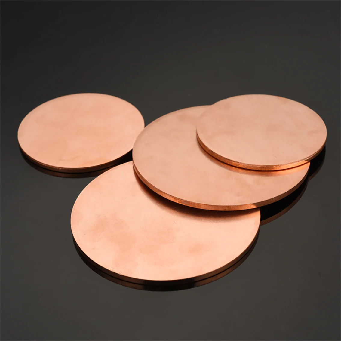 T2 Red Copper Disc Dia 10-200mm Thickness 0.5mm- 5mm Copper Round Plate Sheet DIY Model Mould Material Processing Parts