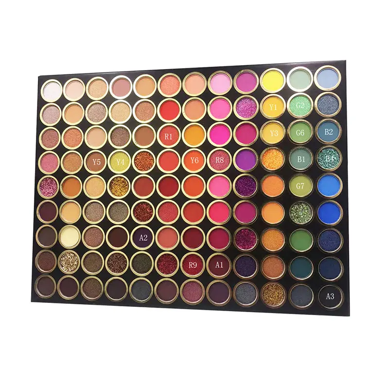 European and American style niche eye shadow ins super hot 108 color eye shadow plate waterproof makeup artist with performance