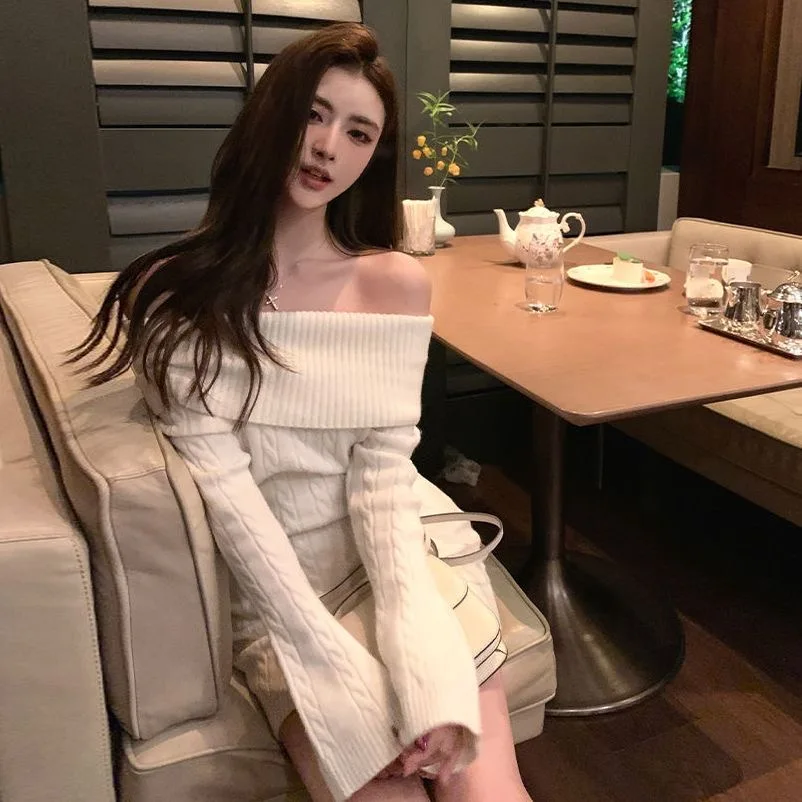 

Пуловер длиной до колена, свитера с воротником, джемперы, женские джемперы Fairycore с напуском, зимние концерты, женские ретро на пуговицах, теплые, милые, полые, OL