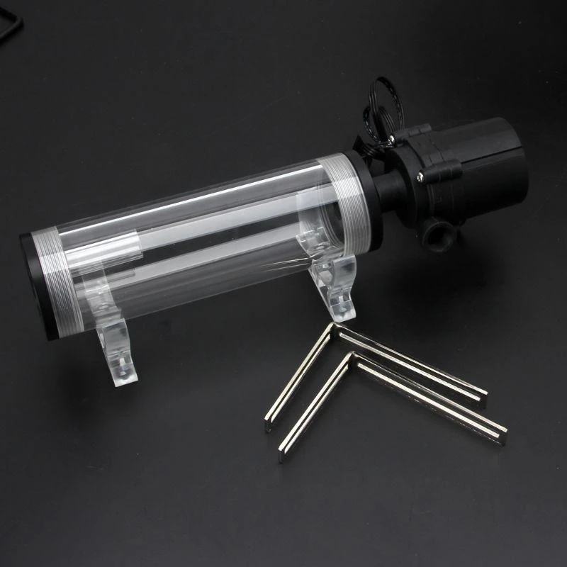 Water Pump G1/4 Thread Xhc8+160Mm Cylinder Computer Water for Tank 12V 19W PC Water Cooling SC600 Pump Radiator Waterblo