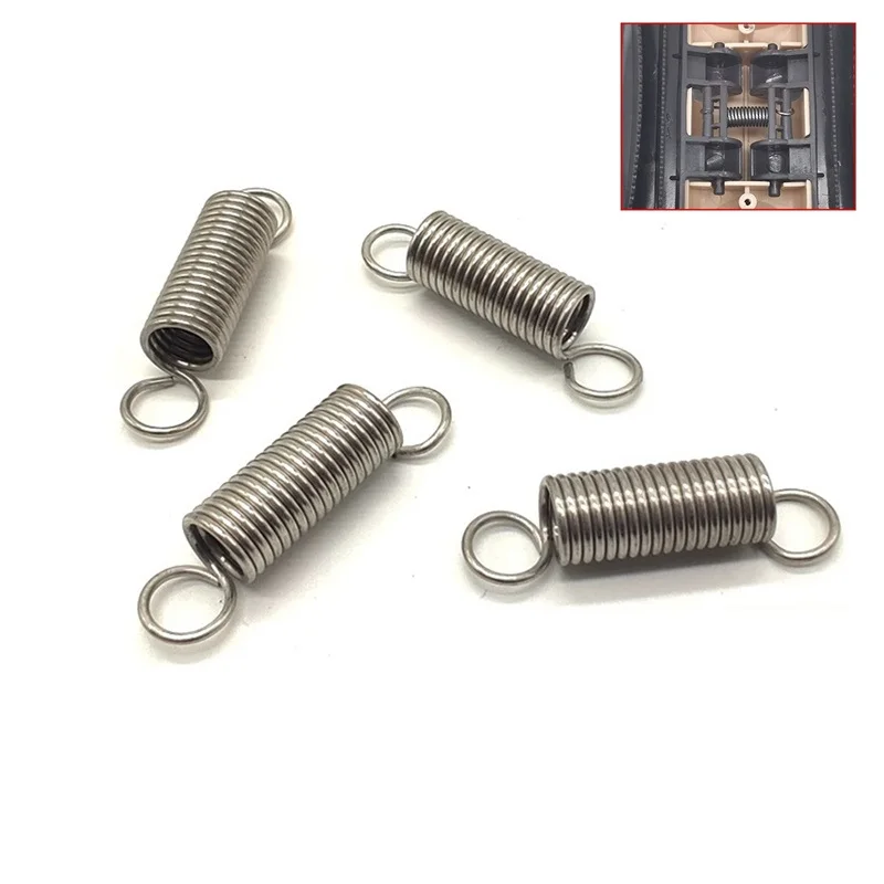 

2pcs Flat Mop Double Hook Stainless Steel Tension Spring Mop Bottom Plate Fitting Repair Spring