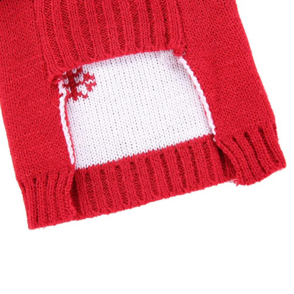

Dog Sweater Christmas Tree Design Size M Warm Acrylic Fiber Pet Clothes for Winter Outdoor Party Costume Pet Sweater