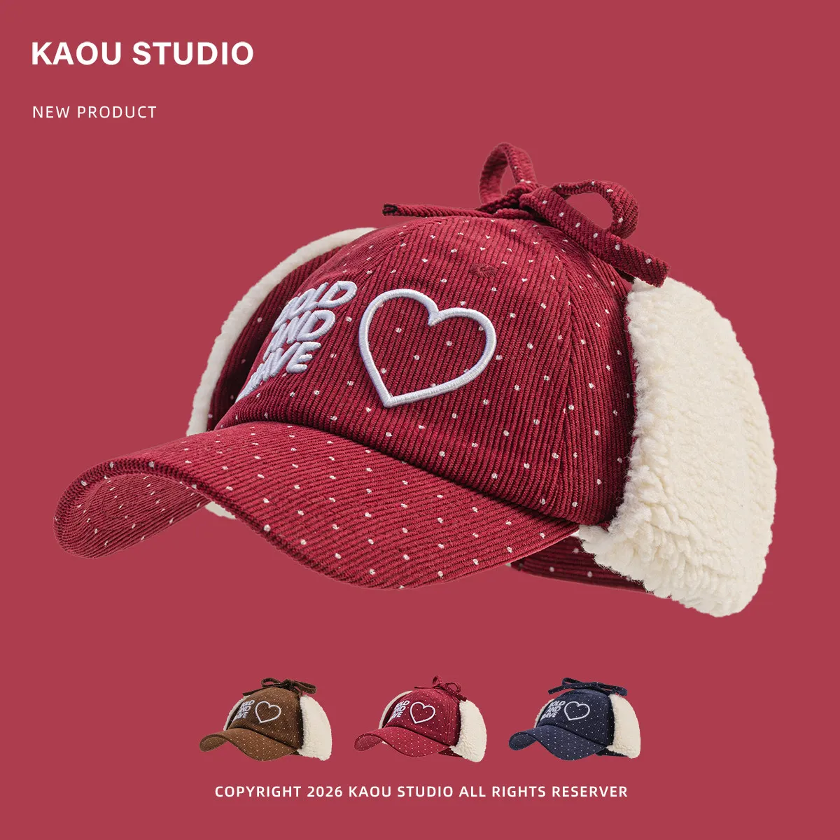 winterfleece-linedheattech ear protection baseball cap for men and women imitation cashmere lei feng hat retroeasiest for match