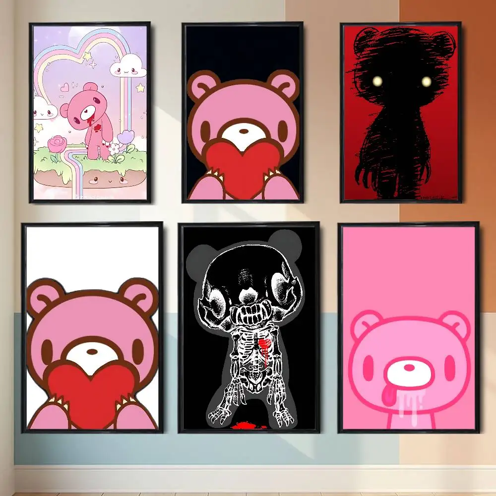 Violent corruption Gloomy Bear Poster HD Art Wall Waterproof Home Living Room Bedroom Bar Aesthetic Decoration